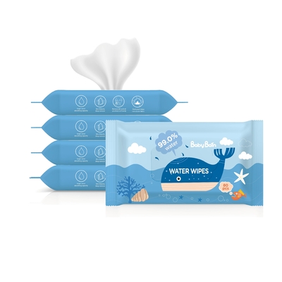 EDI Pure Water Baby Chusteczki 99 5 Pure Water Chusteczki OEM 60 pulls Jednorazowe chusteczki nawilżane