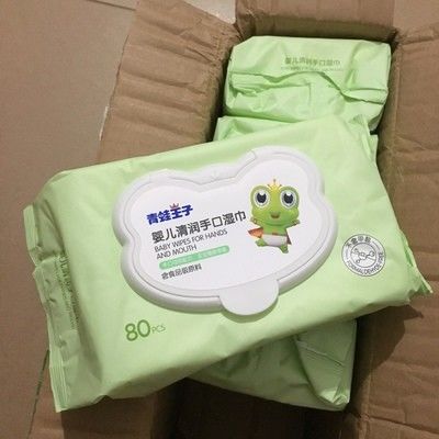 Cartoon Style Organiczne chusteczki nawilżane do skóry wrażliwej dla niemowląt Pakowane na zamówienie od 1 do 100 szt.