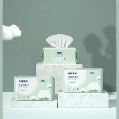 Jednorazowe chusteczki oczyszczające Baby Soft 100% Cotton Baby Dry Chusteczki do skóry wrażliwej