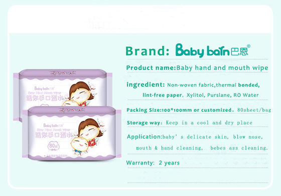 Jednorazowe naturalne organiczne wrażliwe chusteczki dla niemowląt Biodegradowalne 99,9% czystej wody