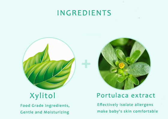 Jednorazowe naturalne organiczne wrażliwe chusteczki dla niemowląt Biodegradowalne 99,9% czystej wody