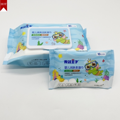 ISO Non Woven Free Sample Cleaning Jednorazowa wilgotna chusteczka bezzapachowa dla dziecka