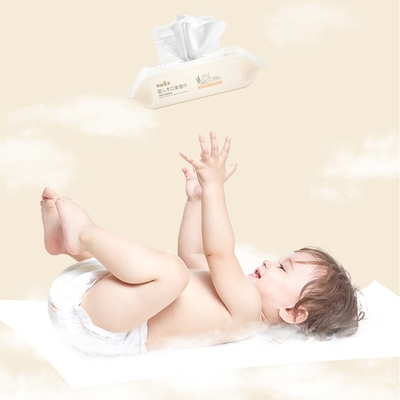 OEM Non Woven Baby Care Bawełniane chusteczki nawilżane Jednorazowe Biodegradowalne 80 sztuk