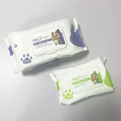 Wet Tissue 80 ciągnie miękkie nietkane chusteczki dla niemowląt z pokrywką