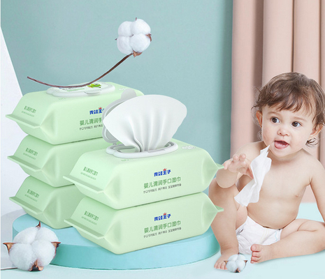 Bambusowe chusteczki nawilżane dla niemowląt Natural Care na bazie roślin do pielęgnacji skóry wrażliwej noworodka