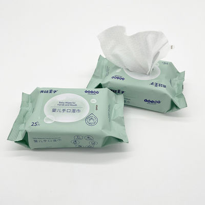 25 Czysta woda Przyjazna dla środowiska Biodegradowalna organiczna chusteczka nawilżana dla dzieci w każdym wieku