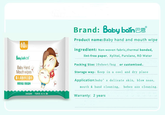 Miękkie chusteczki do czyszczenia z włókniny spunlaced Organic Baby Barn Water Chusteczki