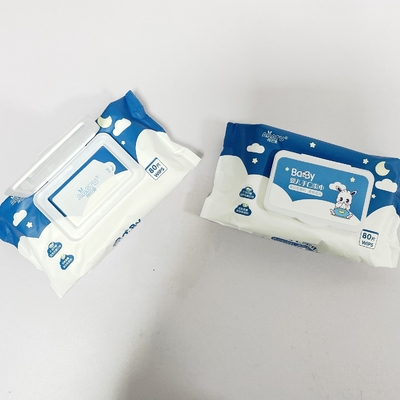 100ct naturalna tkanina Biodegradowalne chusteczki nawilżane dla niemowląt Organin Freshable