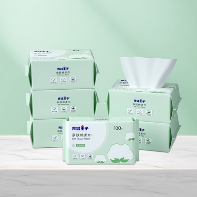 Cena fabryczna Organiczny oczyszczający ręcznik bawełniany zagęszczony ręcznik do twarzy Dry Wipe