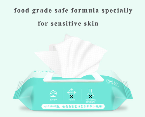 Organiczne 99% wodne chusteczki dla niemowląt Private Label Non Woven Fabric Chusteczki nawilżane dla niemowląt