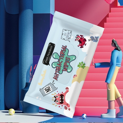 Organiczne 99% wodne chusteczki nawilżane dla niemowląt Private Label Non Woven Fabric