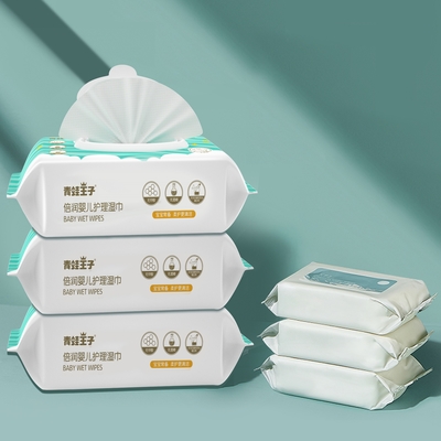 OEM ODM Baby Wet Water Facial Organiczne kompostowalne chusteczki do czyszczenia powierzchni