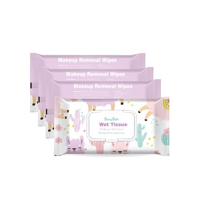 Feminine Custom Private Label Skin Care bez alkoholu Demakijaż Chusteczki oczyszczające do twarzy