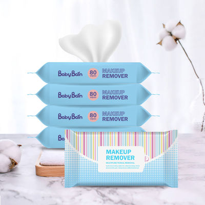 Hurtownia niestandardowych logo Organiczne chusteczki do demakijażu twarzy i demakijażu dla kobiet