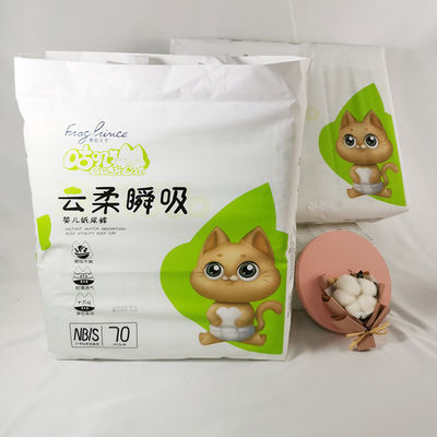 Produkcja OEM 100 jednorazowych pieluszek dla niemowląt z włókna bambusowego