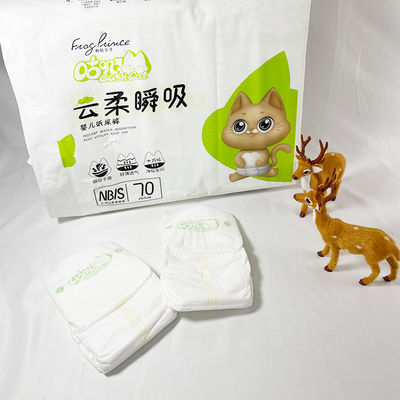 Produkcja OEM 100 jednorazowych pieluszek dla niemowląt z włókna bambusowego