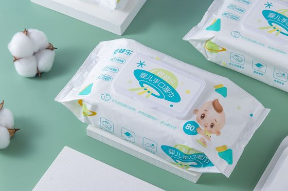 Zagęścić naturalne chusteczki do spłukiwania dla niemowląt bez alkoholu Twardy plastik do czyszczenia