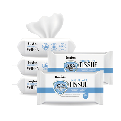Spunlace Nonwoven delikatnie czyści skórę twarzy Jednorazowe chusteczki bez osłony dla dorosłych