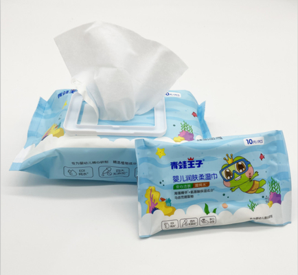 Bezalkoholowe organiczne hipoalergiczne jednorazowe chusteczki nawilżane do codziennego czyszczenia skóry dziecka