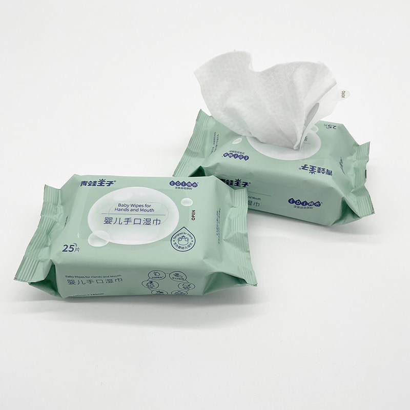 25 Czysta woda Przyjazna dla środowiska Biodegradowalna organiczna chusteczka nawilżana dla dzieci w każdym wieku