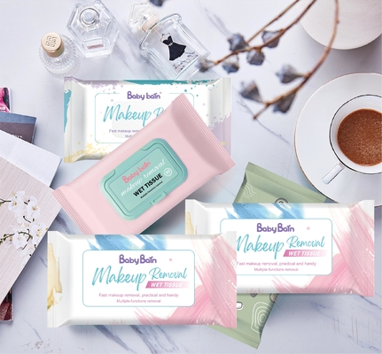 Feminine Custom Private Label Skin Care bez alkoholu Demakijaż Chusteczki oczyszczające do twarzy